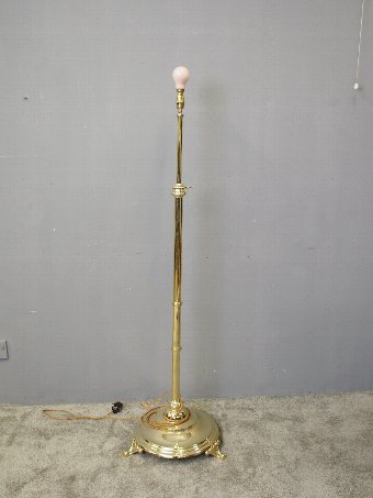 Antique Victorian Cast Brass Adjustable Lamp