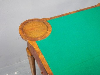 Antique George II Walnut Foldover Games Table