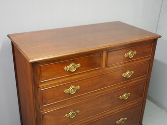 Antique Mahogany Chest of Drawers in Style of Morison & Co