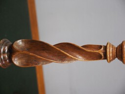 Antique Pair of Scottish Arts and Crafts Oak Candlesticks