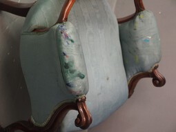 Antique Victorian Armchair from Home of Artist John Bellany