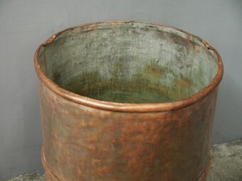Antique Large Victorian Copper Barrel