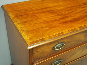 Antique George III Inlaid Mahogany Chest of Drawers
