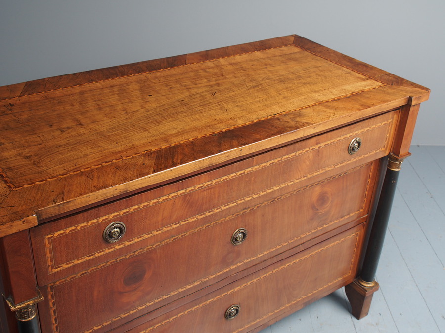 Antique Georgian Italian Inlaid Commode / Chest of Drawers
