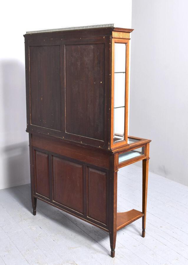 Antique Sheraton Style Display Cabinet.