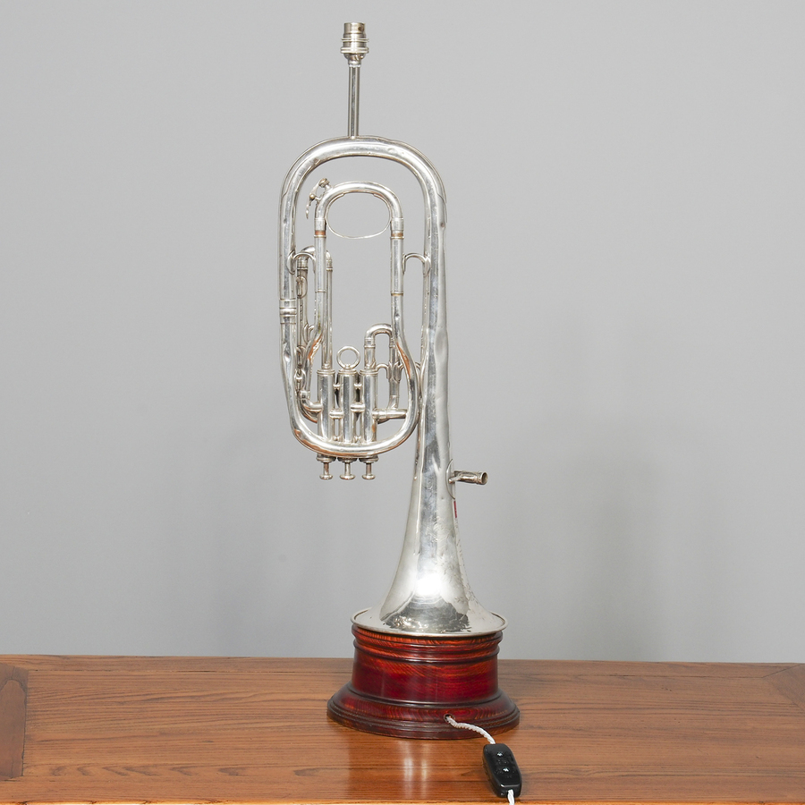 Antique Antique EPNS Trumpet Converted into Lamp