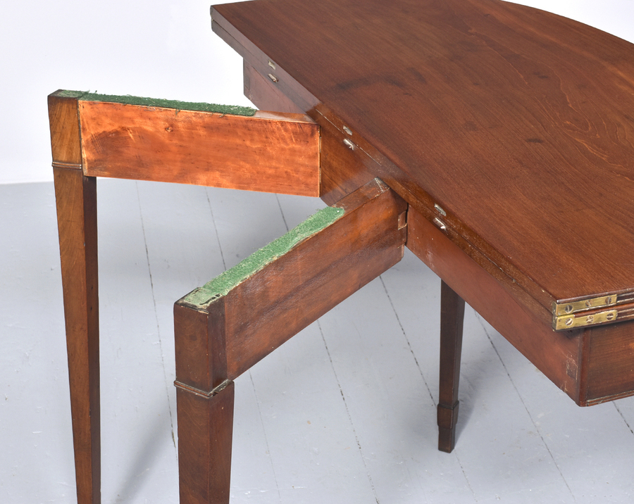 Antique George III Fold-Over Tea Table