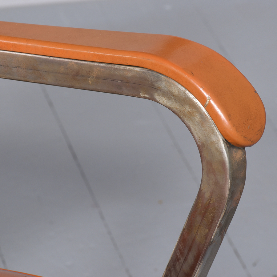 Antique Industrial Steel Desk Chair