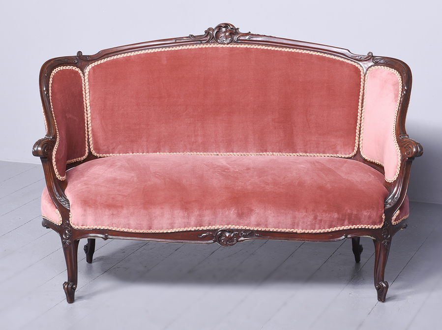 Antique Two-Seater French Style Settee