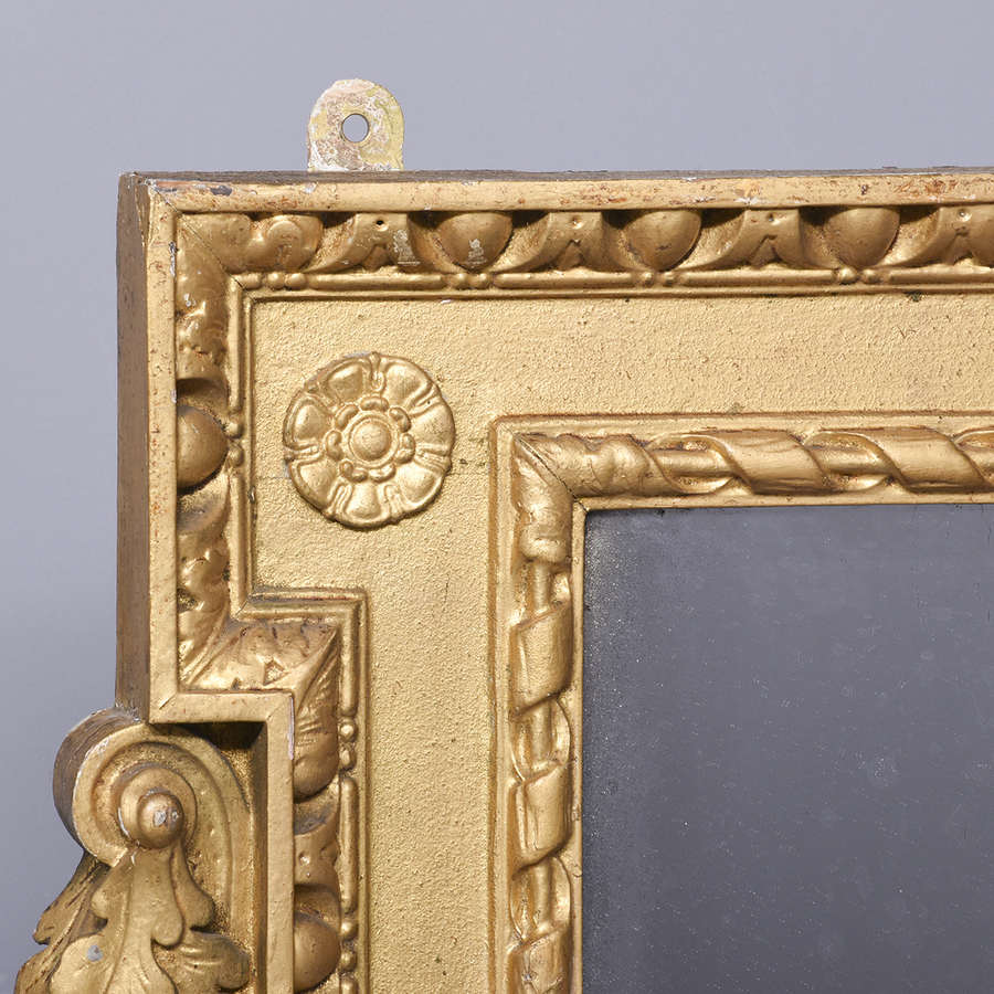 Antique Late George III Gilded Over-Mantle Mirror