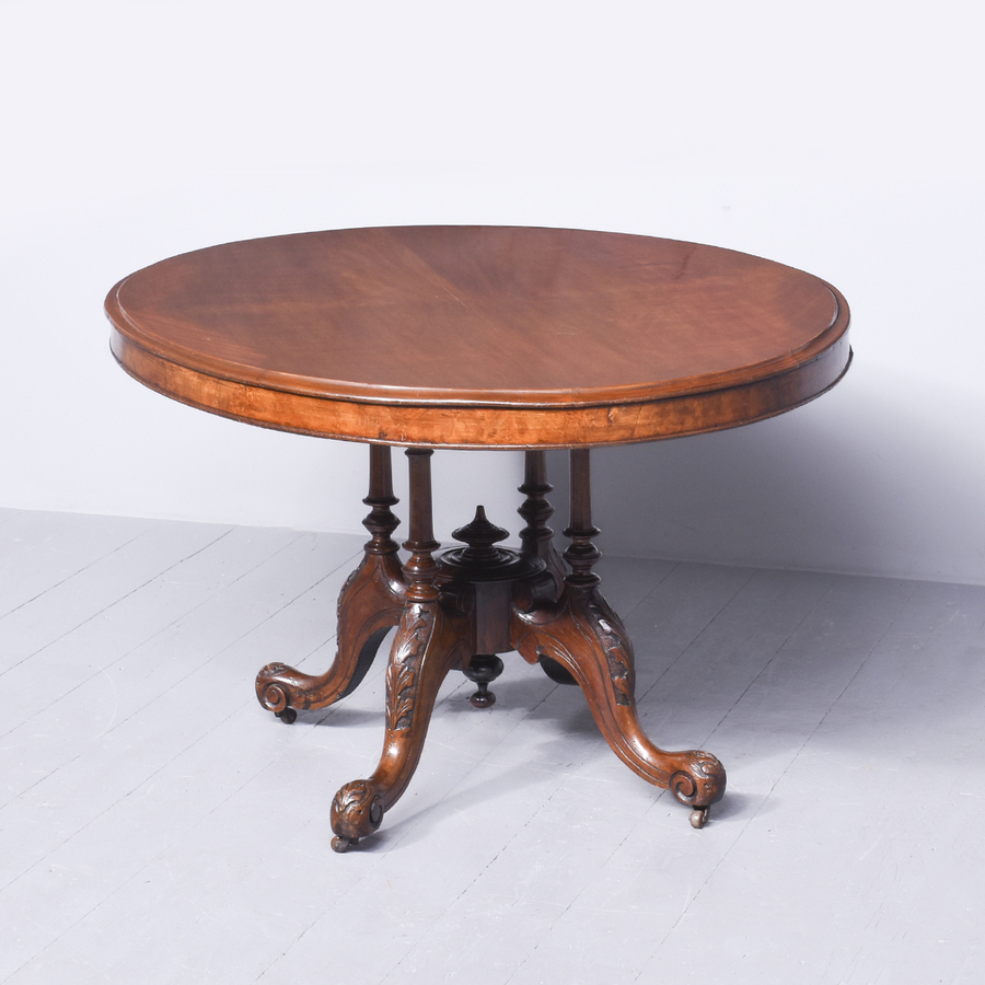Antique Victorian Oval Breakfast Table