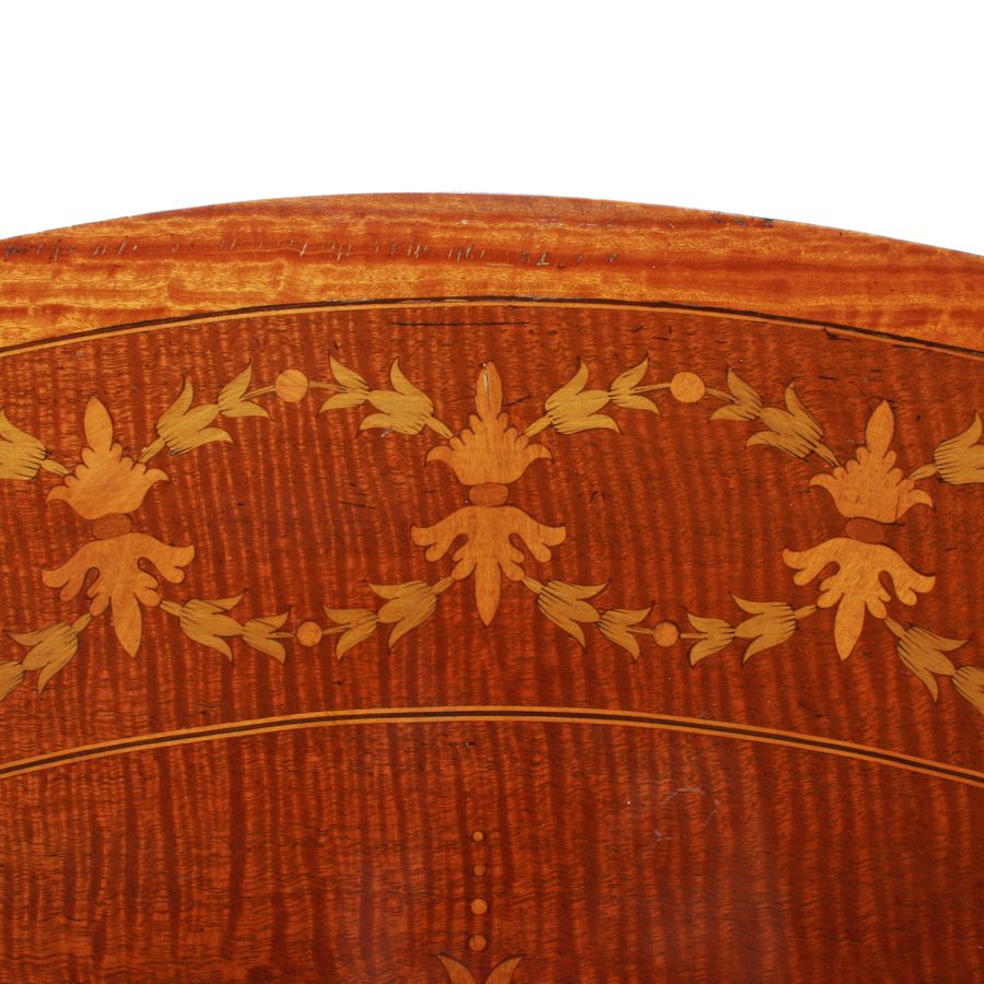Antique Sheraton Style Inlaid Card Table