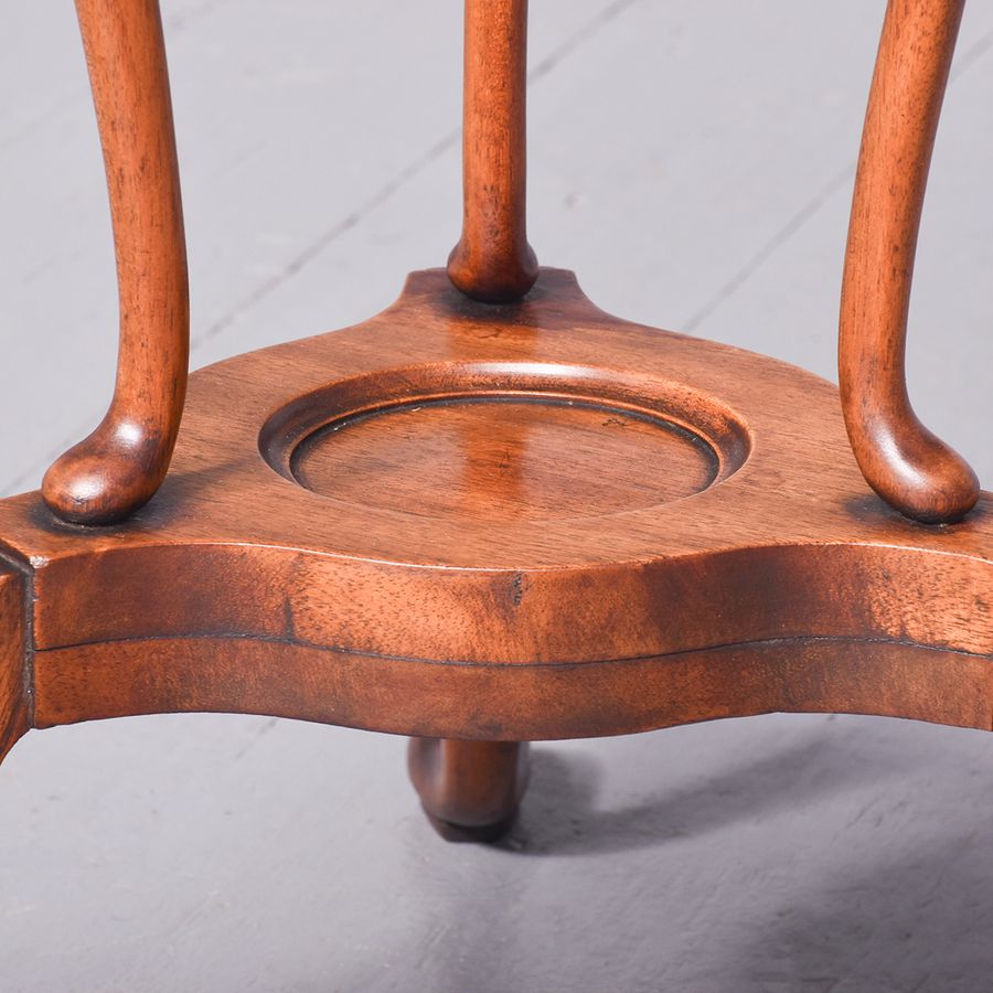 Antique George III Mahogany Wash or Shaving Stand