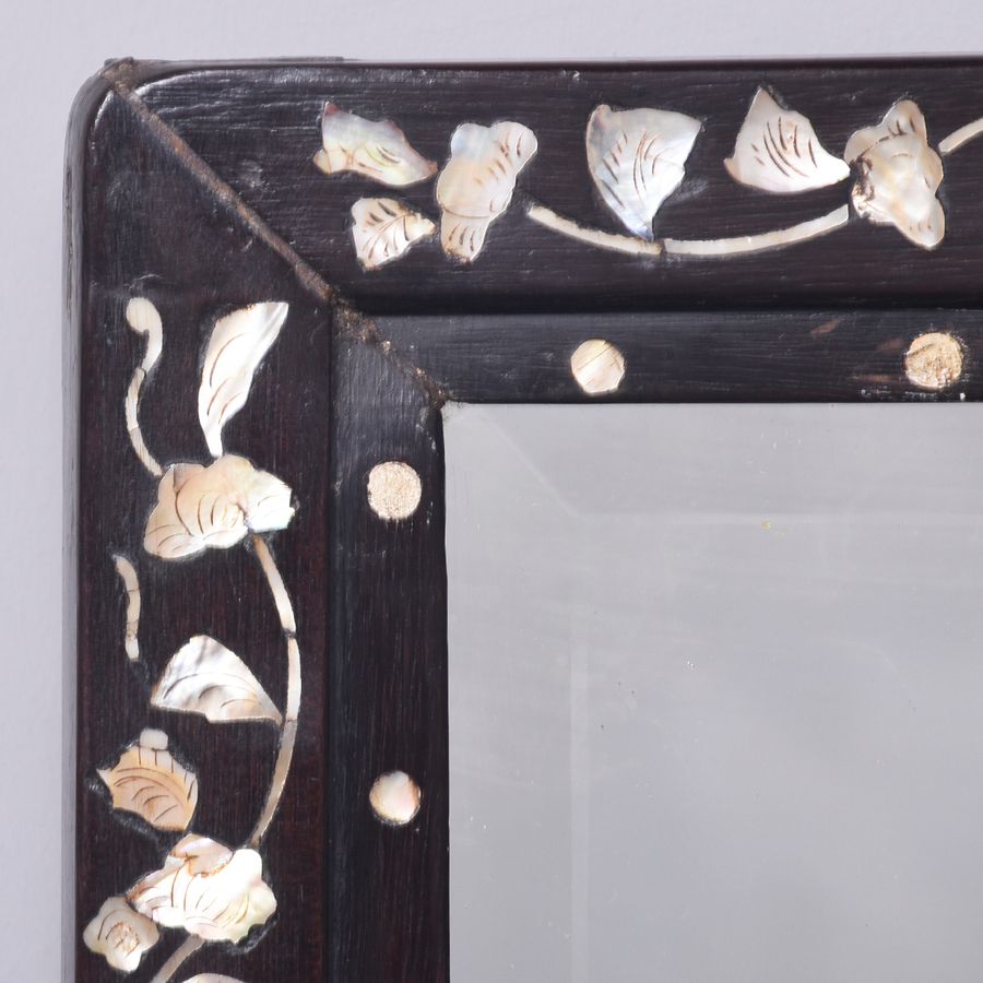 Antique Mother of Pearl Inlaid Mirror