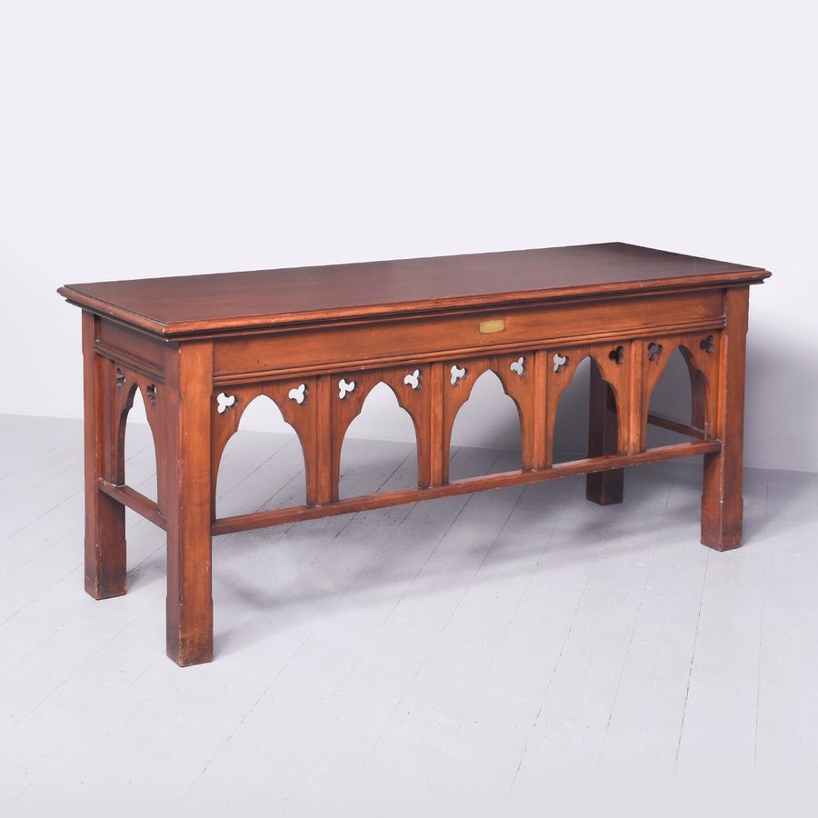 Large Gothic Pine Side Table