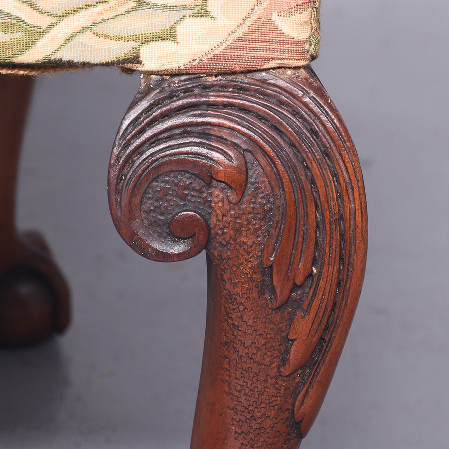 Antique George III Style Mahogany Armchair