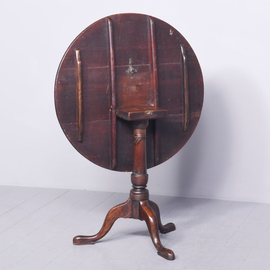 Antique George III Oak Snaptop Table