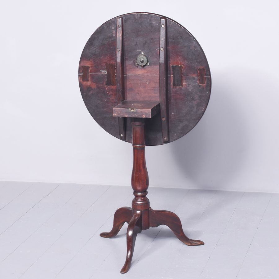 Antique George III Mahogany Snaptop Table 