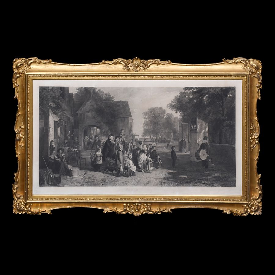 Large Framed Victorian Punch Show