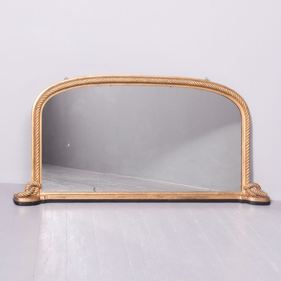 Gilded Victorian Overmantel Mirror