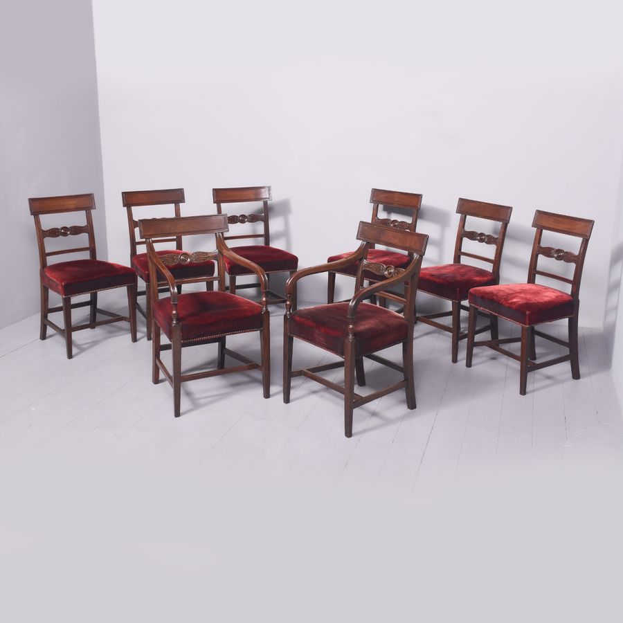 Set of 8 Scottish Georgian Chairs
