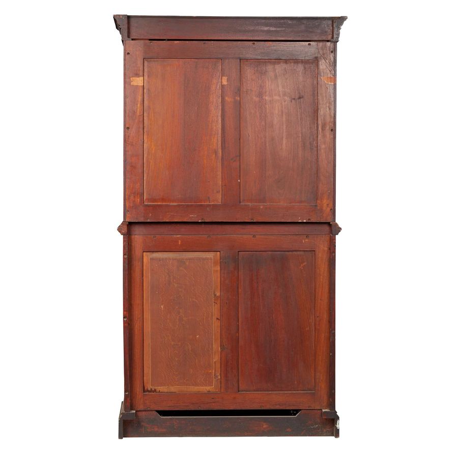 Antique Rare Victorian Walnut, Oak and Yew Collectors’ Cabinet by Maple & Co. 