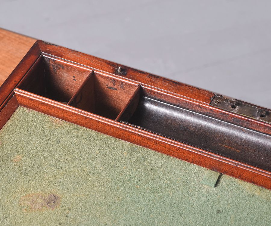 Antique George IV Mahogany Folding Box Desk