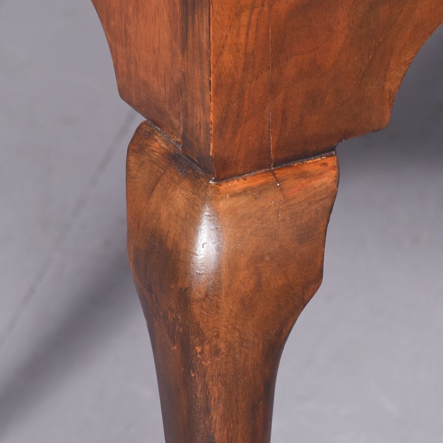Antique George II Style, Figured-Walnut Freestanding Dressing Table/Side Table/Desk