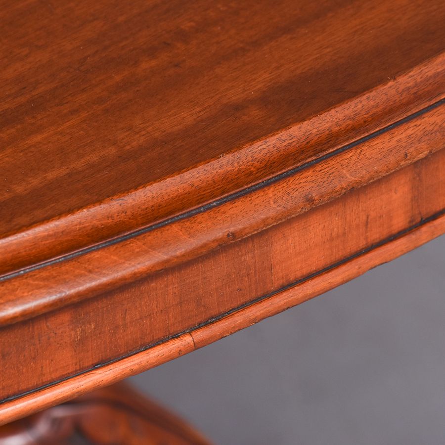 Antique A Mid-Victorian Mahogany Oval Top Breakfast Table