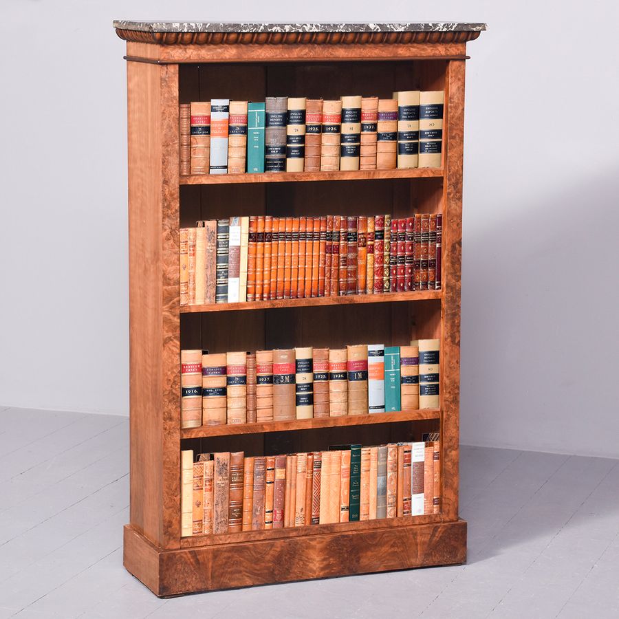 Marble Topped Open Bookcase