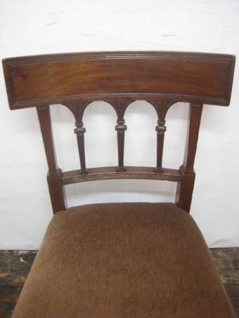 Antique George III Mahogany Squat Chair