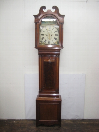 Antique Victorian Mahogany Longcase Clock