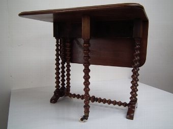 Antique Victorian Burr Walnut Sutherland Table