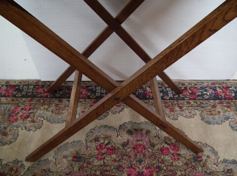 Antique :SALE: Oak Butlers Tray on Stand