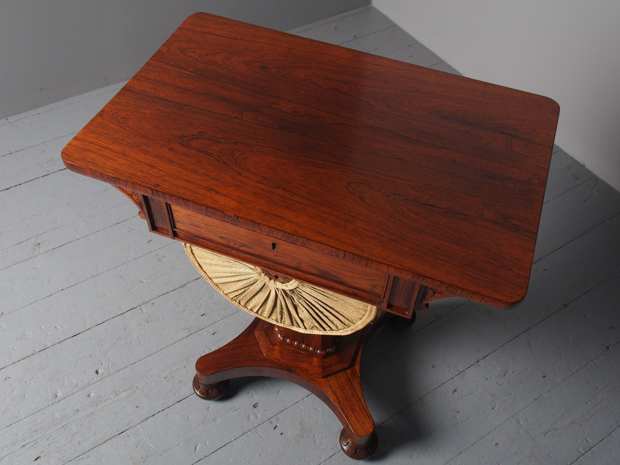 Antique William IV Rosewood Work Table