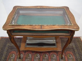 Antique Kingwood and Gilt Metal Mounted Table Vitrine