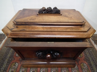 Antique Large Early Victorian Mahogany Cellarette