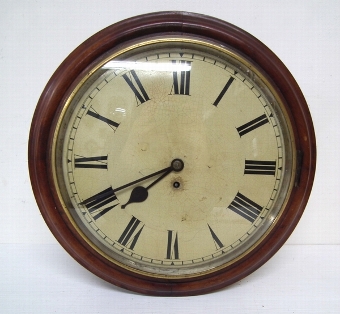 Antique Victorian Mahogany Wall Clock