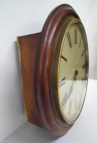 Antique Victorian Mahogany Wall Clock