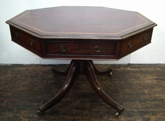 Antique Late George III Mahogany Octagonal Rent/Library Table