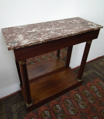Antique George IV Marble Top Rosewood Pier Table