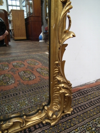 Antique Early Victorian Gilt Pier Mirror