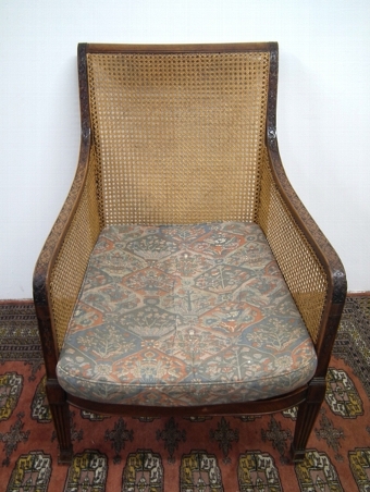 Antique Late Victorian Bergere Chair