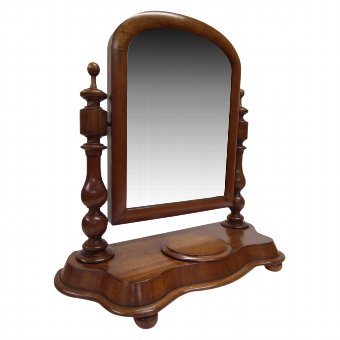 Mid Victorian Mahogany Toilet Mirror