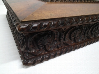 Antique Mid Victorian Walnut Writing Box/Slope