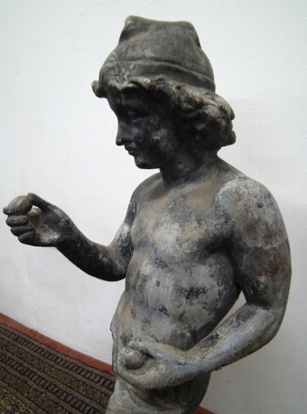 Antique Lead Figure of Boy