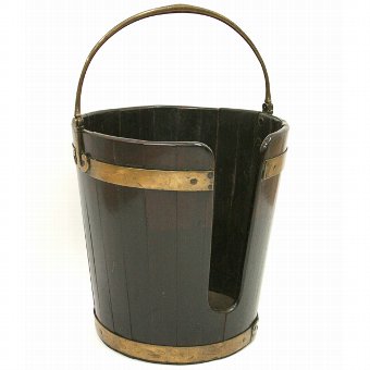 George III Mahogany Irish Plate Bucket