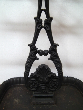 Antique Matched Pair of Victorian Cast Iron Stick Stands