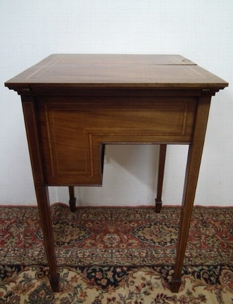 Antique :SALE: Jack In The Box Writing Table/Sewing Box