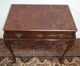 Antique Queen Anne Style Walnut Side Table